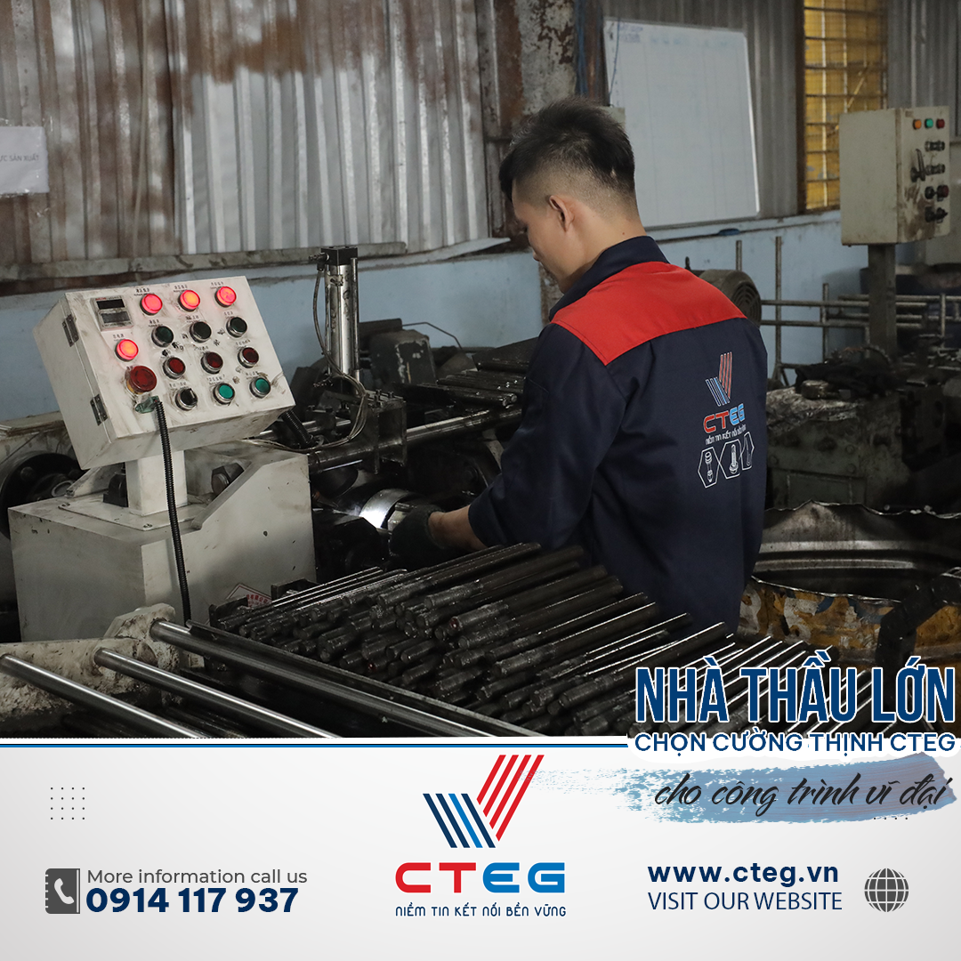 Gia công bulong neo kết cấu thép 