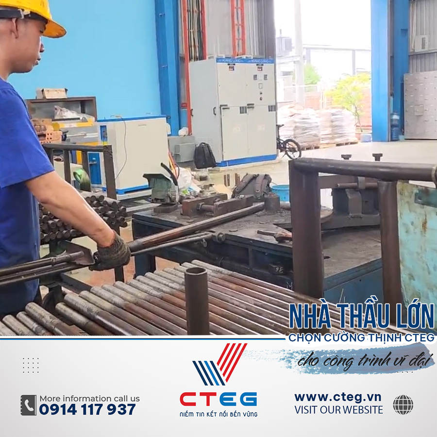 Gia công bulong neo kết cấu thép tại Cường Thịnh CTEG