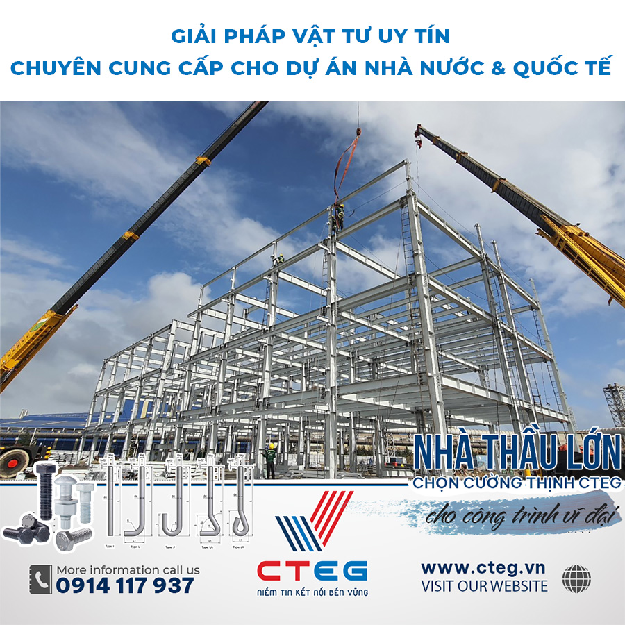 Ứng dụng bulong neo móng tại Hà Nội